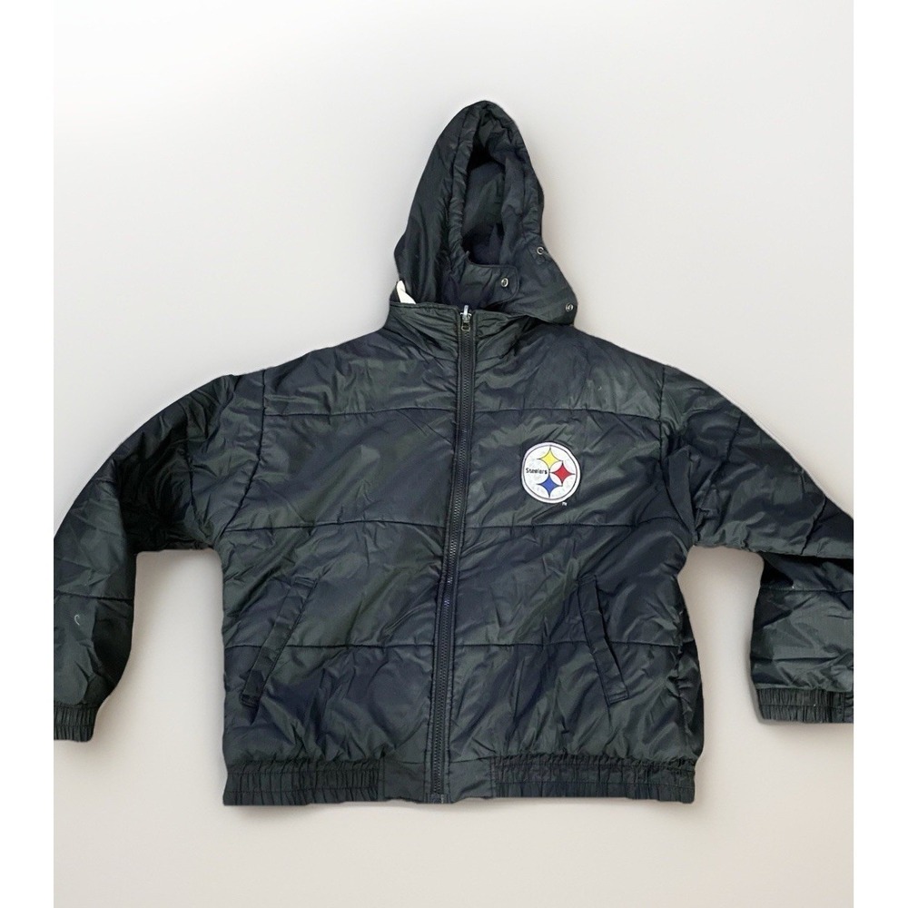 Vintage Pro Player‎ Pittshburgh Steelers NFL Experience Reversible Jacket Size M